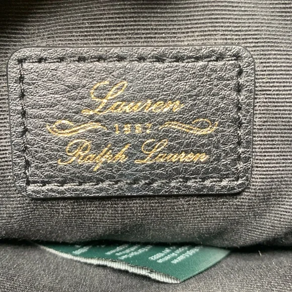 Ralph Lauren Black Leather Crossbody Bag - Picture 7 of 9